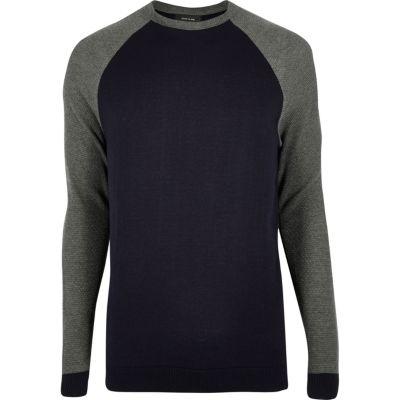 River Island Mens Contrast Long Sleeve T-shirt