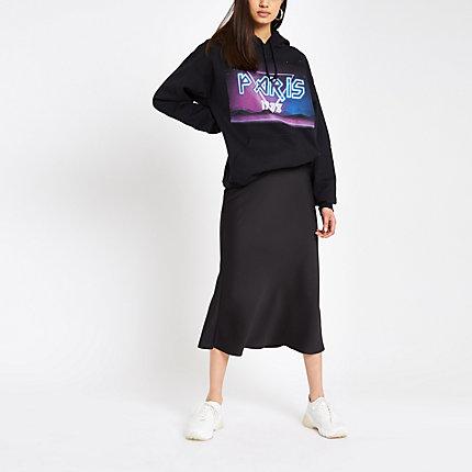 River Island Womens 'paris' Rock Print Hoodie