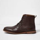 River Island Mens Tumbled Leather Boots