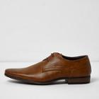 River Island Mens Wide Fit Lace-up Derby Shoes