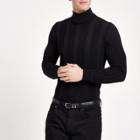 River Island Mens Muscle Roll Neck Jumper