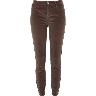 River Island Womens Cord Molly Skinny Trousers