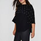 River Island Womens Plus Faux Pearl Embellished Top