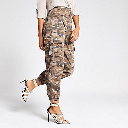 River Island Womens Camo Utility Trousers