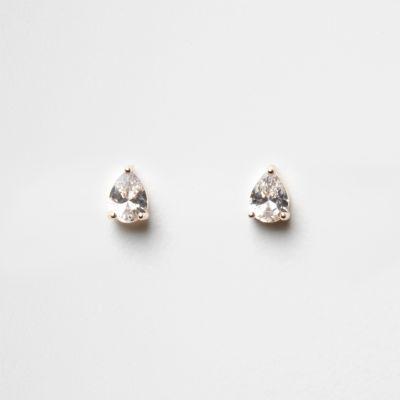 River Island Womens Cubic Zirconia Rhinestone Stud Earrings