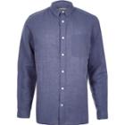 River Island Mens Relaxed Fit Linen-rich Shirt