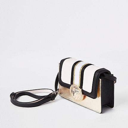 River Island Womens Gold Lion Cross Body Bag