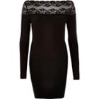 River Island Womens Lace Trim Bardot Mini Dress