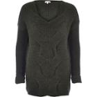 River Island Womens Cable Front Knit Sweater