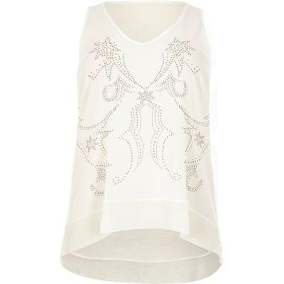 River Island Womens Plus Studded Western Tank Top