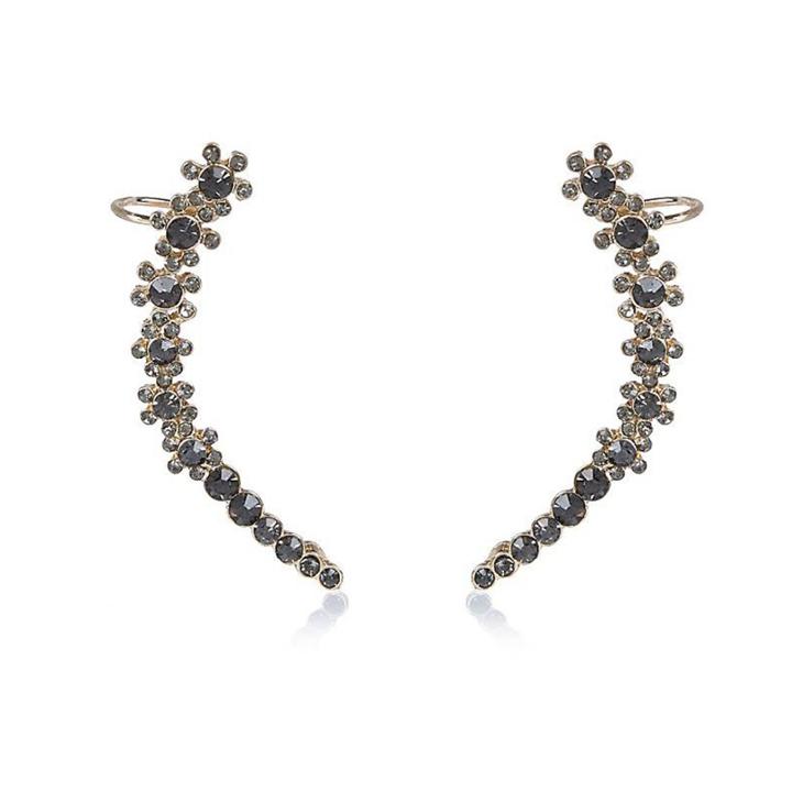 River Island Womens Gem Encrusted Ear Cuffs