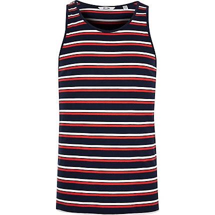 River Island Mens Only And Sons Stripe Tank Top