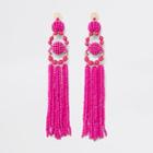 River Island Womens Seedbead Tassel Drop Earrings