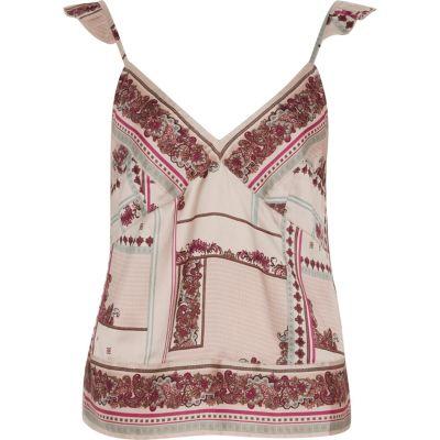 River Island Womens Floral Cami Pajama Top