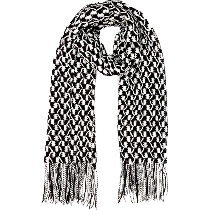 River Island Womens Geometric Knitted Scarf
