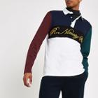 River Island Mens R96 White Slim Fit Rugby Shirt