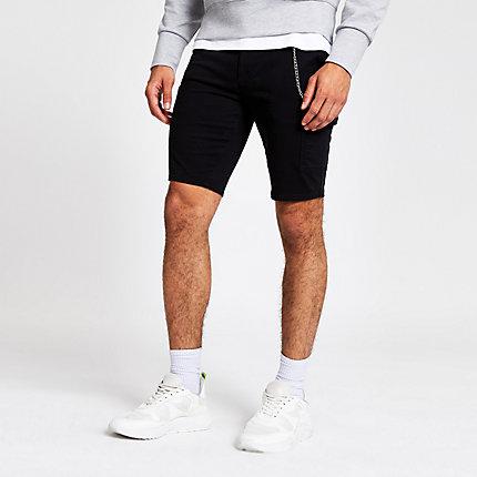 River Island Mens Utility Chain Skinny Shorts