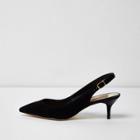 River Island Womens Sling Back Kitten Heel Court Shoes