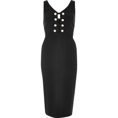 River Island Womens Military Bodycon Dress