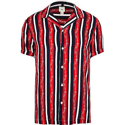 River Island Mens R96 Big And Tall Stripe Shirt