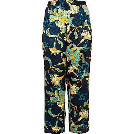 River Island Womens Plus Jacquard Floral Pajama Pants
