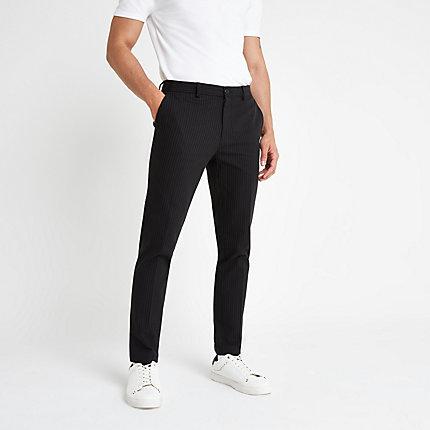 River Island Mens Pinstripe Skinny Fit Pants