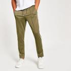 River Island Mens Skinny Fit Tape Jogger Trousers