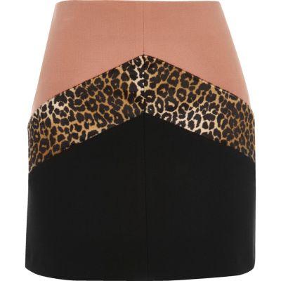 River Island Womens Block Print Mini Skirt