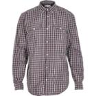 River Island Mensdark Military Check Long Sleeve Shirt