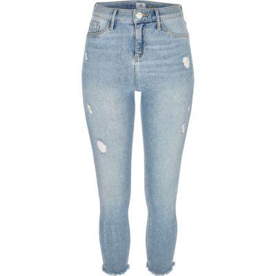 River Island Womens Petite Molly Distressed Jeggings
