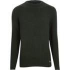 River Island Mens Ribbed Muscle Fit Jumper
