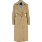 River Island Womens Double Collar Long Trench Coat