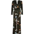 River Island Womens Floral Print Long Sleeve Jumpsuit