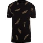 River Island Mens Big And Tall Feather Print T-shirt