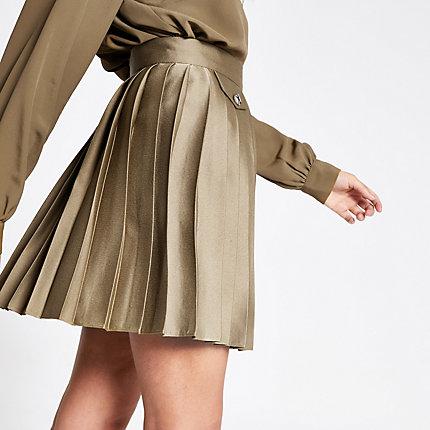 River Island Womens Pleated Mini Skirt