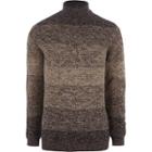 River Island Mens Only And Sons Ombre High Neck Jumper