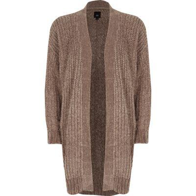 River Island Womens Chenille Longline Cardigan