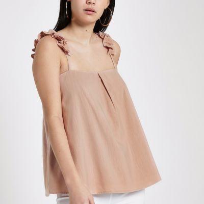 River Island Womens Ruffle Shoulder Cami Top