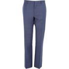 River Island Mens Subtle Check Wool-blend Slim Pants
