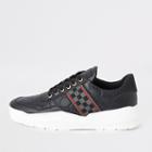 River Island Mens Check Tape Chunky Runner Trainers