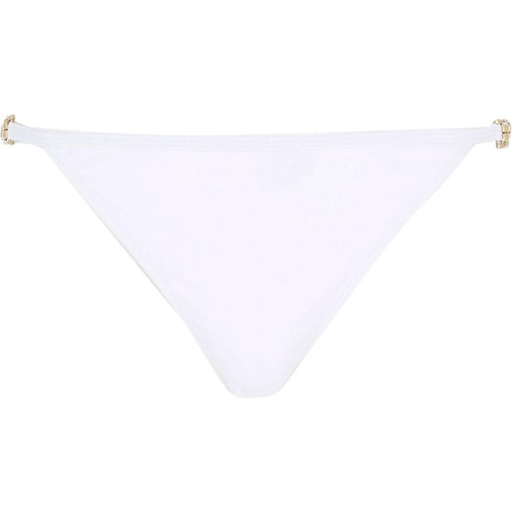 River Island Womens White Chain Strap Tie Side Bikini Bottoms