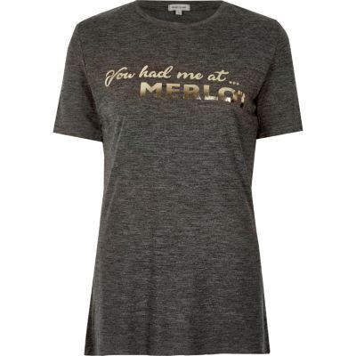 River Island Womens 'you Had Me' Print T-shirt
