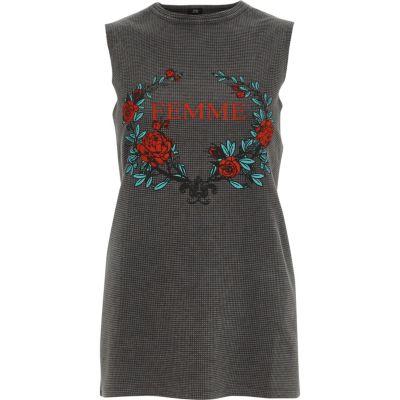 River Island Womens 'femme' Rock Print Tank Top