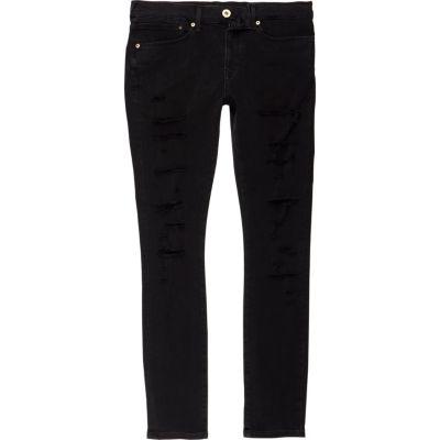 River Island Mens Danny Ripped Super Skinny Jeans