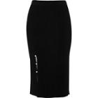River Island Womens Faux Pearl Split Knitted Pencil Skirt
