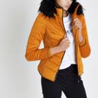 River Island Womens Quilted Panel Puffer Jacket