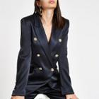 River Island Womens Satin Double Breasted Tux Jacket