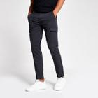 River Island Mens Textured Skinny Cargo Trousers