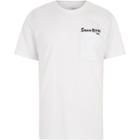 River Island Mens Lee White 'storm Rider' Pocket T-shirt