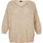 River Island Womens Ri Plus Slouchy Knit Sweater